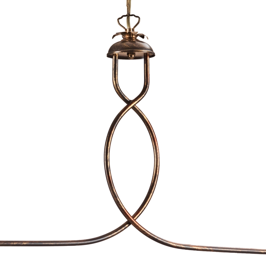 ONLI - Żyrandol na łańcuchu ROSINA 2xE27/22W/230V brąz