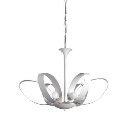 ONLI - Żyrandol na łańcuchu SERENA 6xE14/6W/230V biały