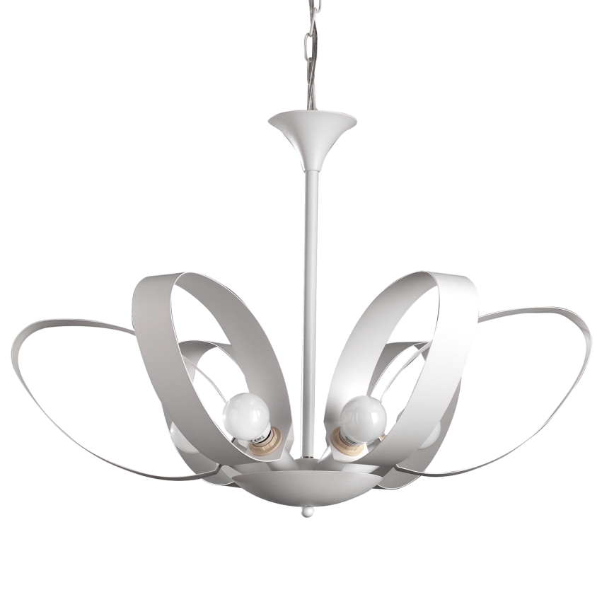 ONLI - Żyrandol na łańcuchu SERENA 6xE14/6W/230V biały