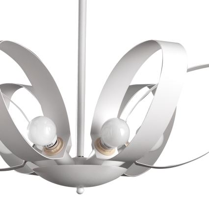 ONLI - Żyrandol na łańcuchu SERENA 6xE14/6W/230V biały