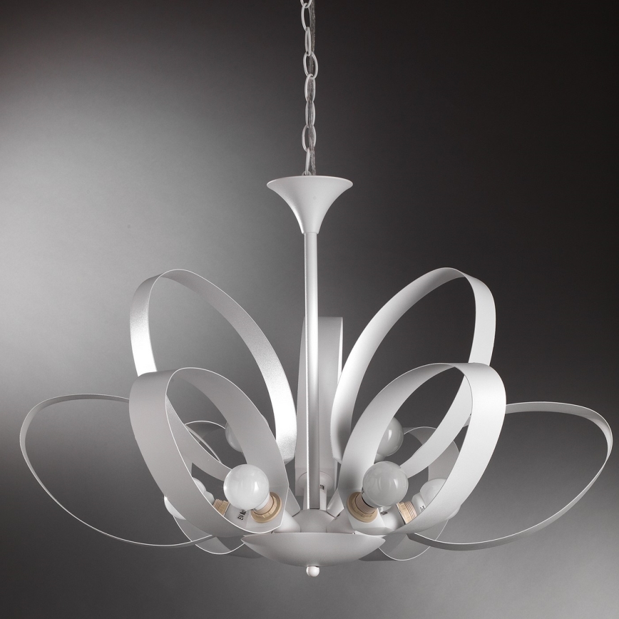 ONLI - Żyrandol na łańcuchu SERENA 9xE14/6W/230V białe