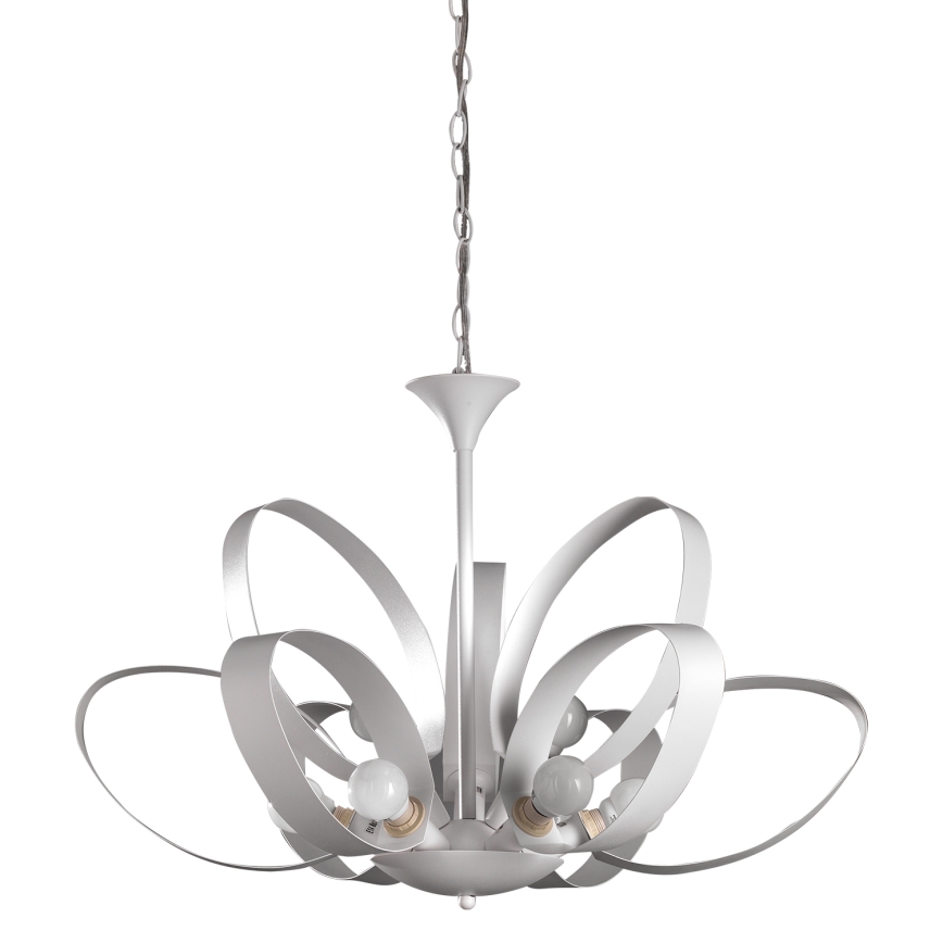 ONLI - Żyrandol na łańcuchu SERENA 9xE14/6W/230V białe