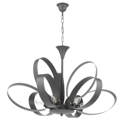 ONLI - Żyrandol na łańcuchu SERENA 9xE14/6W/230V czarny