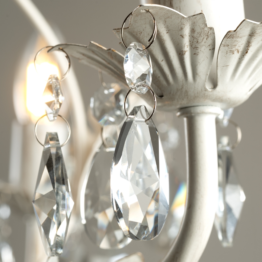 ONLI - Żyrandol na łańcuchu TERESA 3xE14/6W/230V biały