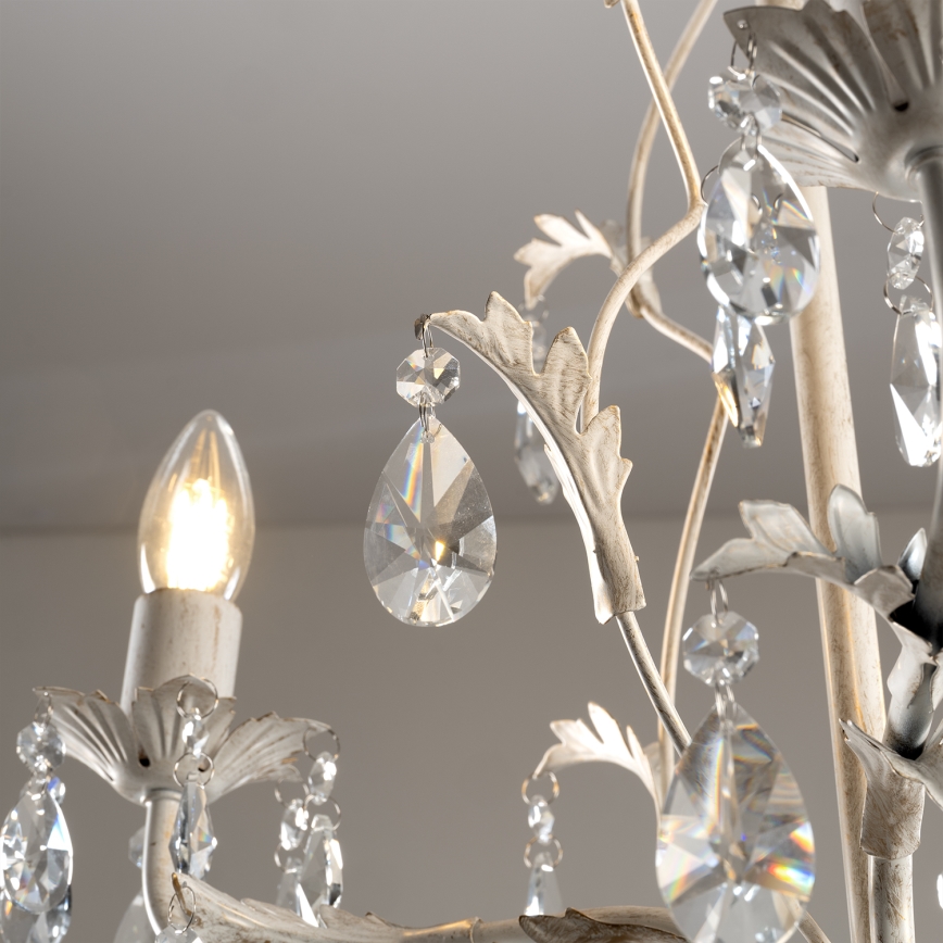 ONLI - Żyrandol na łańcuchu TERESA 3xE14/6W/230V biały