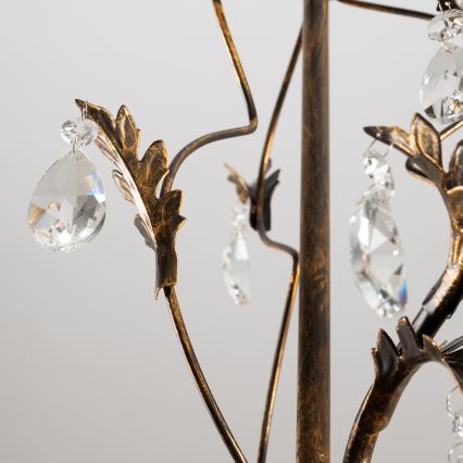 ONLI - Żyrandol na łańcuchu TERESA 5xE14/6W/230V brąz