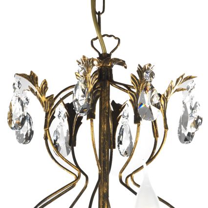 ONLI - Żyrandol na łańcuchu TERESA 8xE14/6W/230V brąz