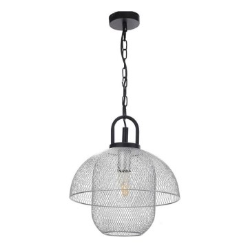 ONLI - Żyrandol na łańcuchu ZAIR 1xE27/22W/230V czarny/srebrny