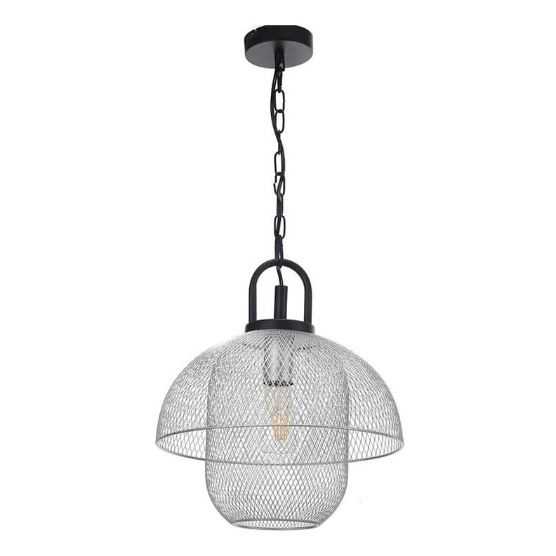 ONLI - Żyrandol na łańcuchu ZAIR 1xE27/22W/230V czarny/srebrny