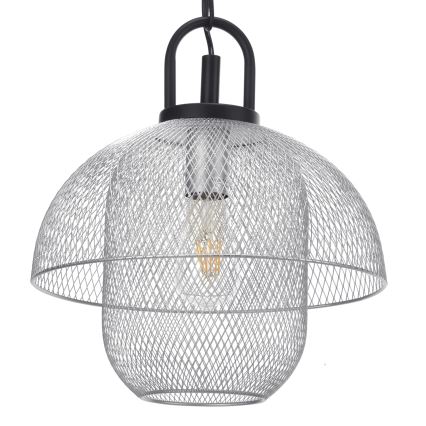 ONLI - Żyrandol na łańcuchu ZAIR 1xE27/22W/230V czarny/srebrny