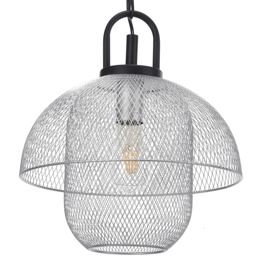ONLI - Żyrandol na łańcuchu ZAIR 1xE27/22W/230V czarny/srebrny