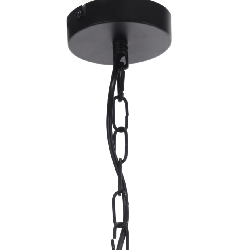 ONLI - Żyrandol na łańcuchu ZAIR 1xE27/22W/230V czarny/srebrny