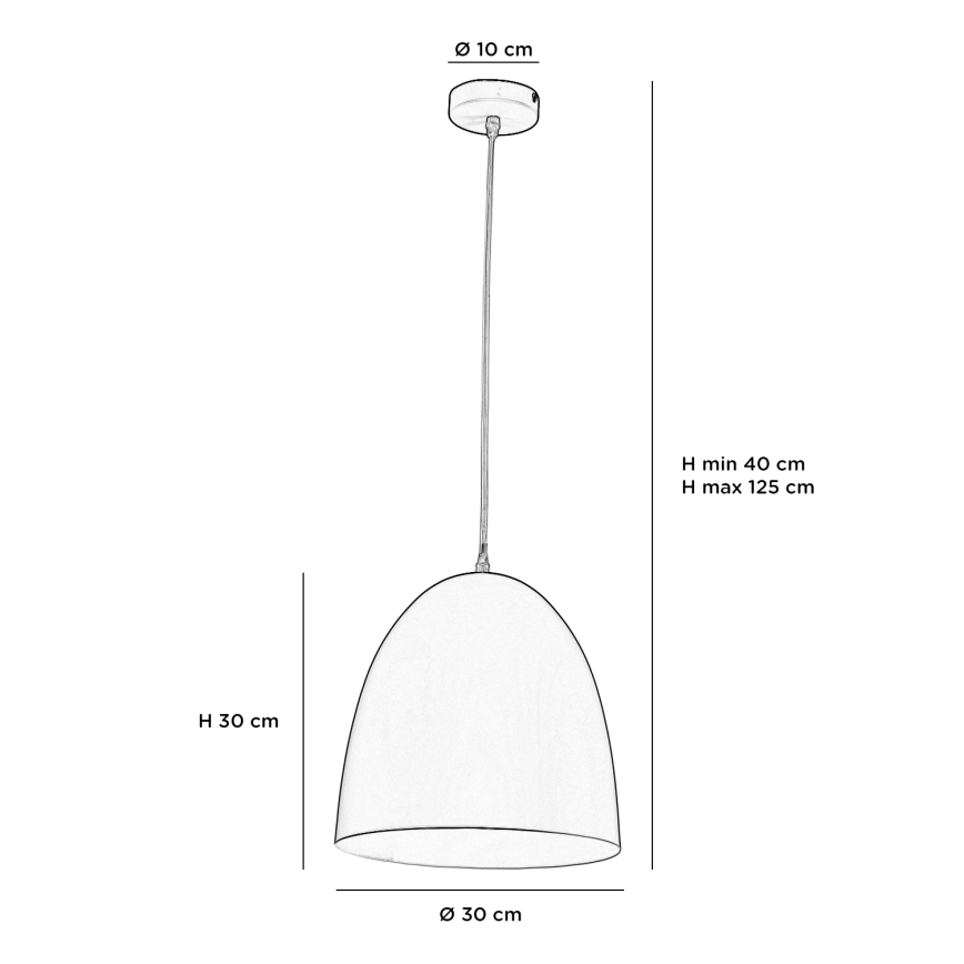 ONLI - Żyrandol na lince AMBETA 1xE14/6W/230V niebieski