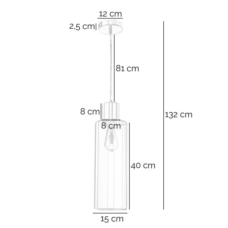 ONLI - Żyrandol na lince DODO 1xE27/22W/230V chrom błyszczący
