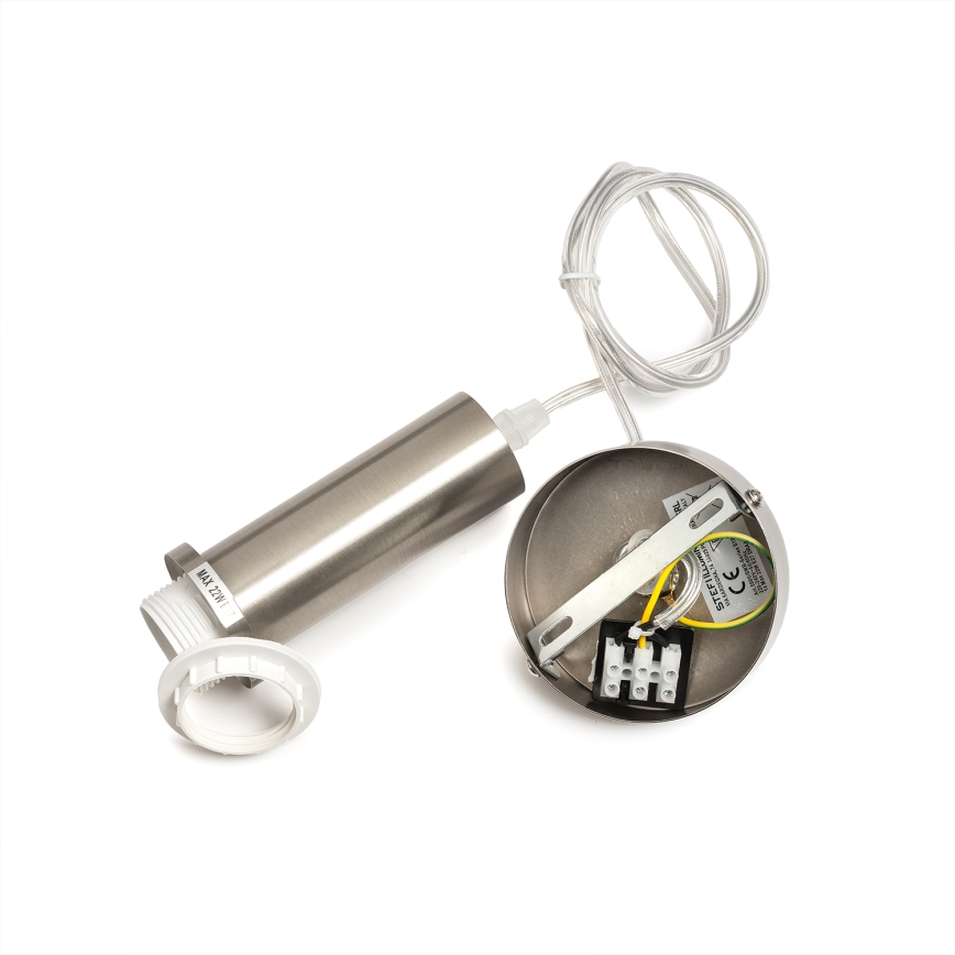 ONLI - Żyrandol na lince DOROTY 1xE27/15W/230V biały/chrom błyszczący