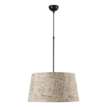 ONLI - Żyrandol na lince MAIDA 1xE27/15W/230V śr. 50 cm brązowy