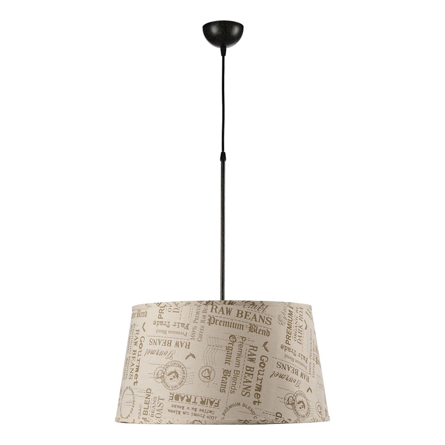 ONLI - Żyrandol na lince MAIDA 1xE27/15W/230V śr. 50 cm brązowy