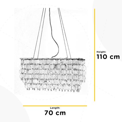 ONLI - Żyrandol na lince MAKANI 6xE14/6W/230V