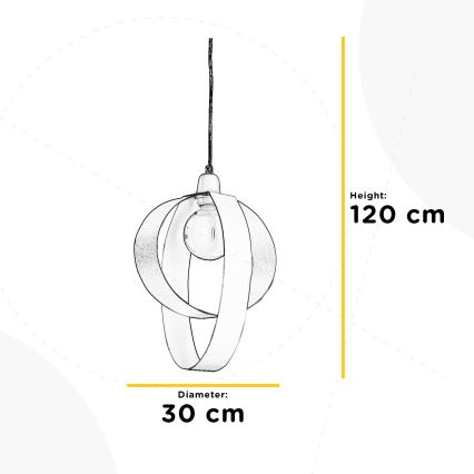ONLI - Żyrandol na lince SERENA 1xE27/22W/230V biały