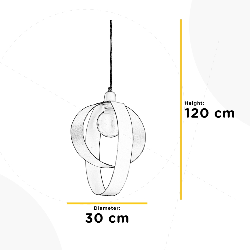 ONLI - Żyrandol na lince SERENA 1xE27/22W/230V biały