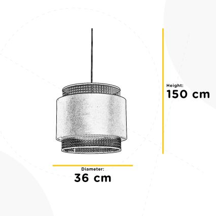 ONLI - Żyrandol na lince VIENNA 1xE27/22W/230V