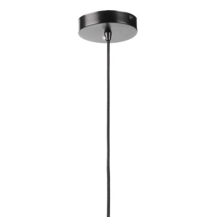 ONLI - Żyrandol na lince YONG 1xE27/22W/230V czarny śr. 46 cm