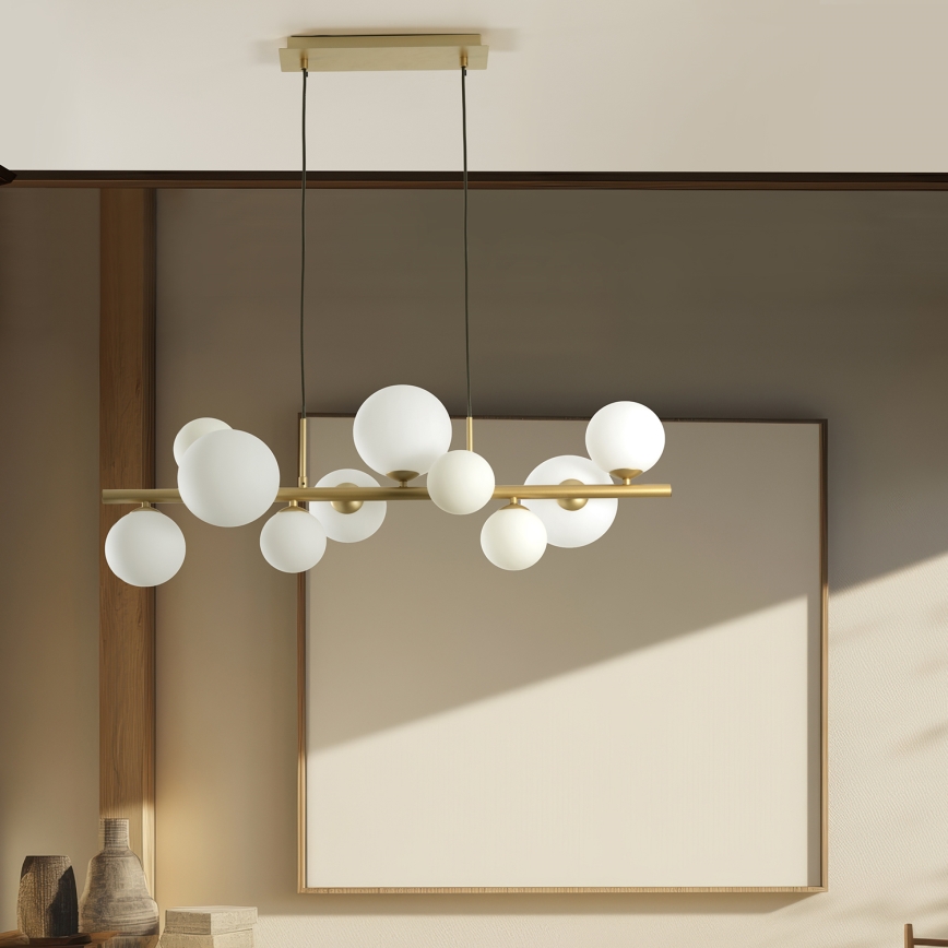 ONLI - Żyrandol na linkach PALOMA 10xG9/3W/230V złoty