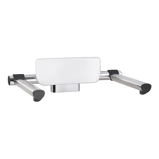 Oparcie 60x18,5 cm srebrny/biały