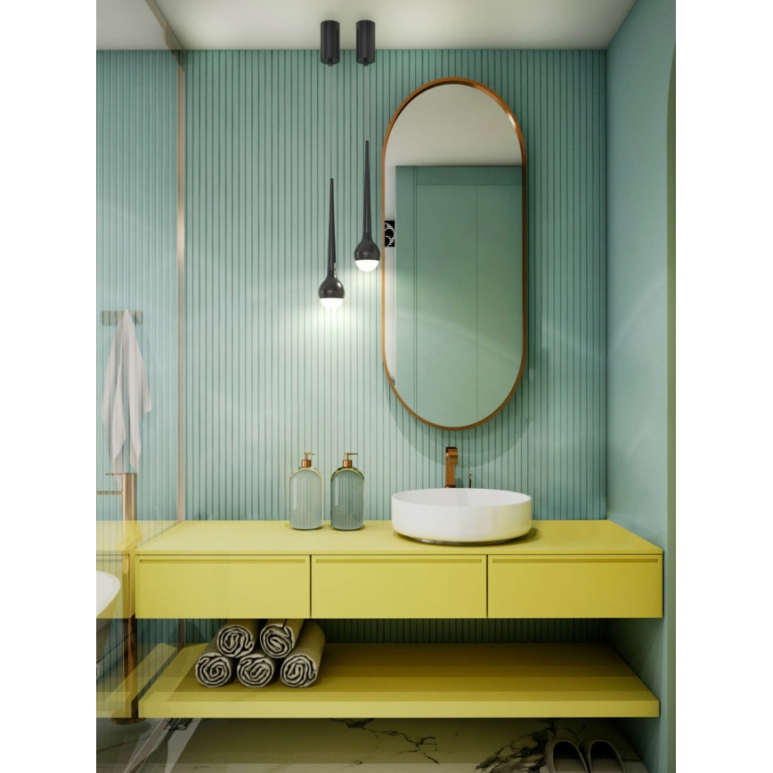 Open Design OR80247 - LED Lampa wisząca na lince CAPPI LED/5W/230V czarna