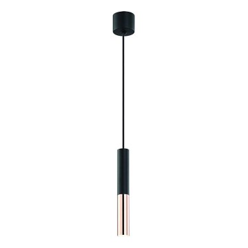 Open Design OR80827 - Lampa wisząca na lince SLIMI 1xG9/3,5W/230V czarny/różowe złoto