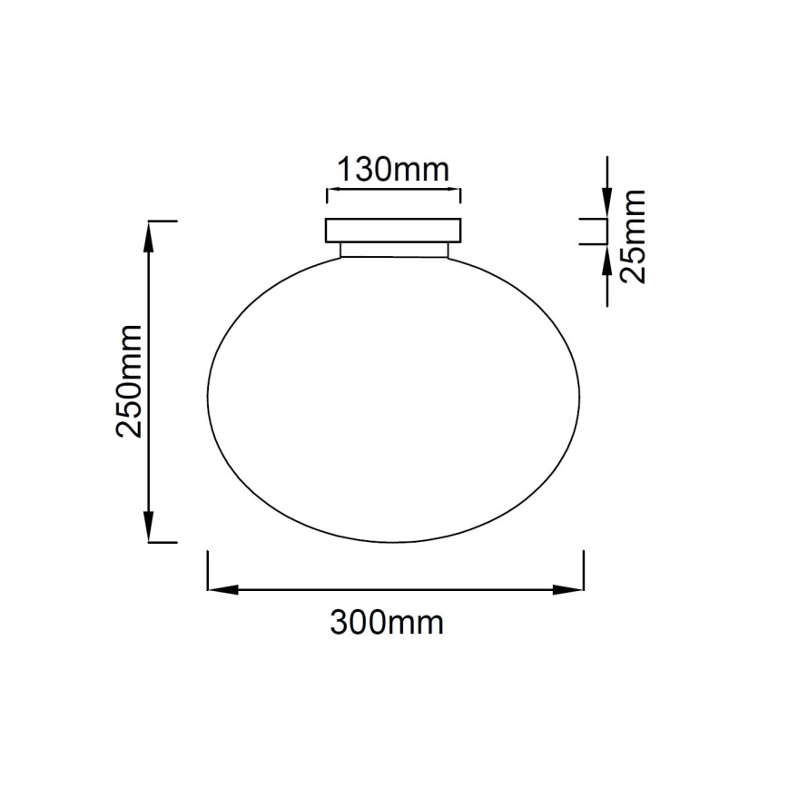 Open Design OR81152 - Lampa sufitowa PALLA 1xE27/12W/230V, śr. 30 cm, chrom błyszczący