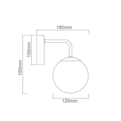 Open Design OR81398 - Kinkiet łazienkowy BAO 1xG9/8W/230V IP44 złoty