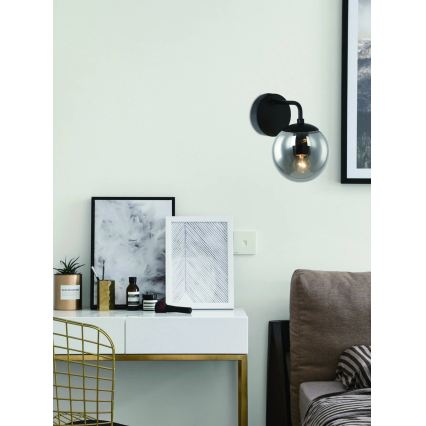 Open Design OR81411 - Kinkiet BAO 1xE27/8W/230V czarny/przydymiony szary