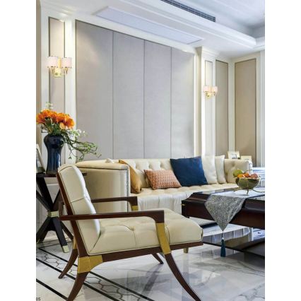 Open Design OR81503 - Lampa ścienna CASA 2xE14/12W/230V mosiądz/kremowa