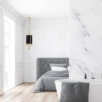 Open Design OR84108 - Żyrandol na łańcuchu LUNGA 1xE27/15W/230V złoty/czarny