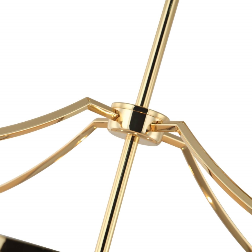 Open Design OR84146 - Żyrandol na pręcie STANZA 4xE27/15W/230V śr. 55 cm złoty/czarny