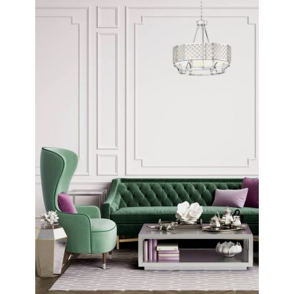 Open Design OR84375 - Żyrandol na łańcuchu VERNO 6xE14/12W/230V śr. 55 cm błyszczący chrom