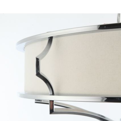 Open Design OR84412 - Lampa sufitowa STESSO 4xE27/12W/230V Ø 65 cm błyszczący chrom/biały