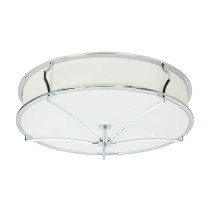 Open Design OR84429 - Lampa sufitowa STESSO 6xE27/12W/230V śr. 85 cm chrom błyszczący/biały