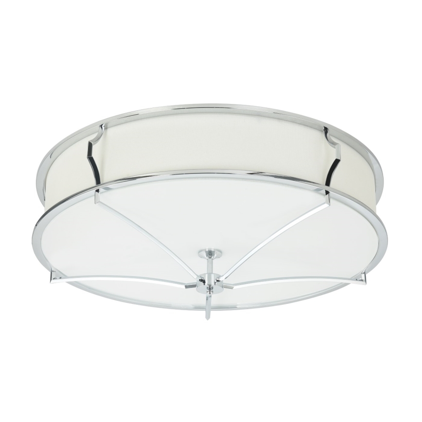 Open Design OR84429 - Lampa sufitowa STESSO 6xE27/12W/230V śr. 85 cm chrom błyszczący/biały