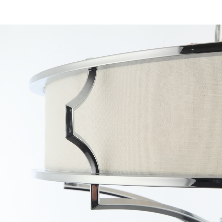 Open Design OR84429 - Lampa sufitowa STESSO 6xE27/12W/230V śr. 85 cm chrom błyszczący/biały