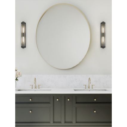 Open Design OR84498 - Kinkiet łazienkowy FUMI 2xG9/8W/230V IP44 czarny