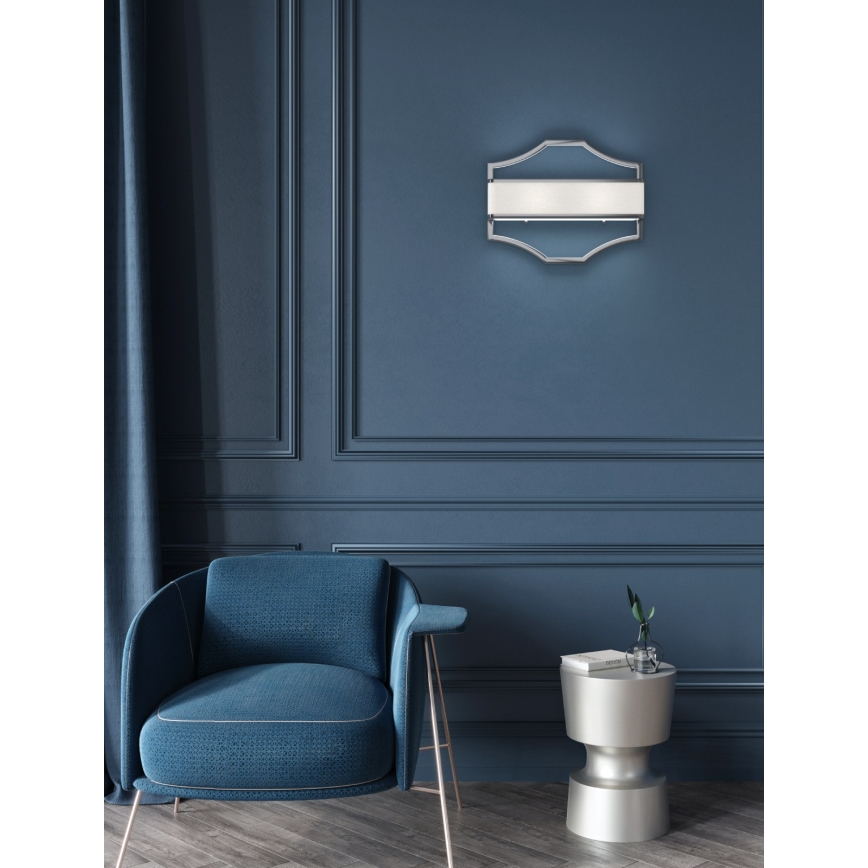 Open Design OR84504 - Kinkiet GERDO 2xE14/12W/230V, błyszczący chrom/biały