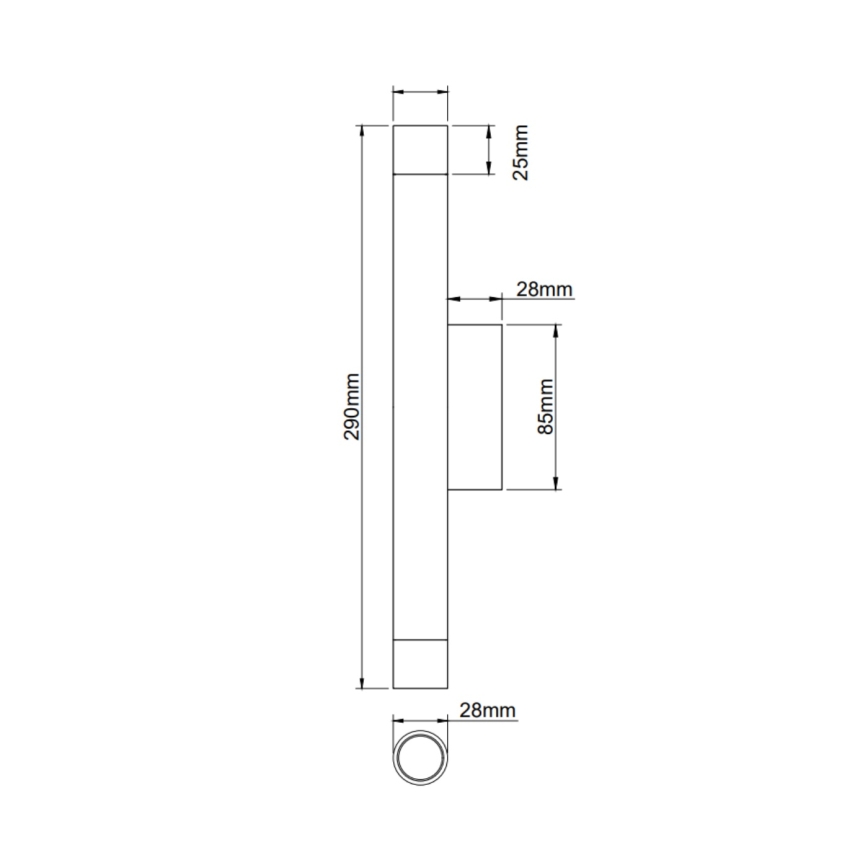 Open Design OR84573 - Kinkiet Q 2xG9/3,5W/230V czarny/złoty