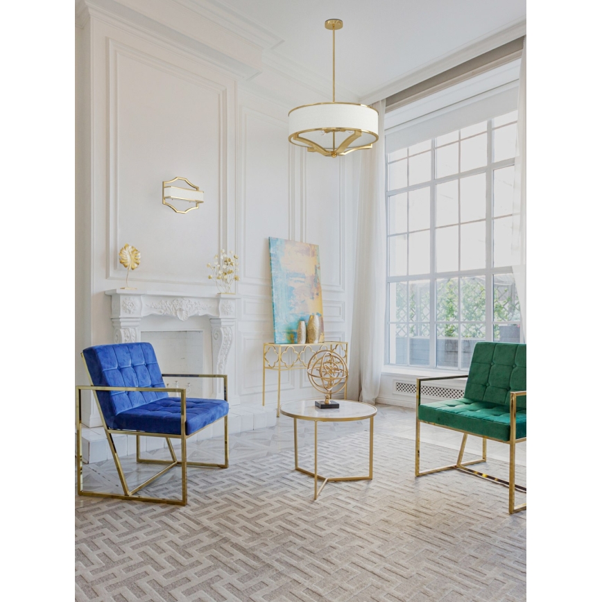 Open Design OR84825 - Żyrandol na pręcie GERDO 4xE27/12W/230V złoty/biały