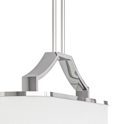 Open Design OR84849 - Żyrandol na pręcie GERDO OVALE 6xE14/12W/230V chrom błyszczący/biały