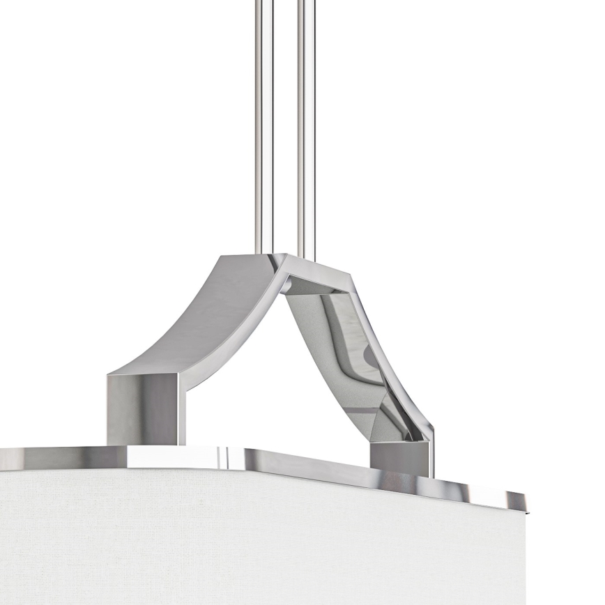 Open Design OR84849 - Żyrandol na pręcie GERDO OVALE 6xE14/12W/230V chrom błyszczący/biały