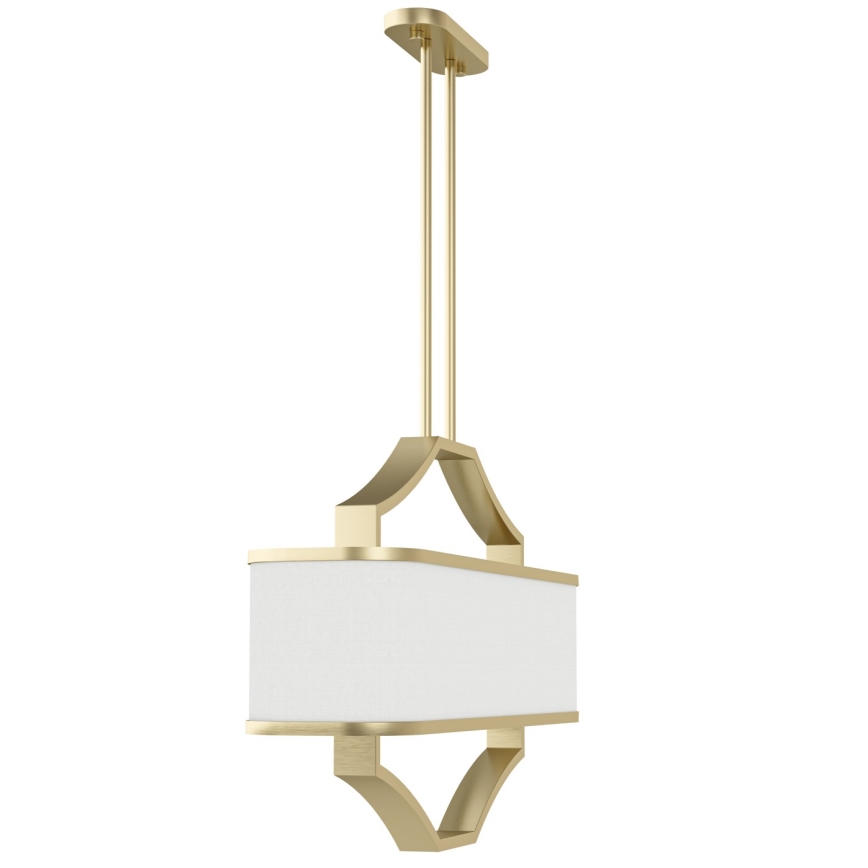 Open Design OR84856 - Żyrandol na pręcie GERDO OVALE 6xE14/12W/230V mosiądz/biały