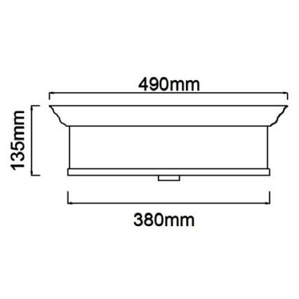 Open Design OR84917 - Lampa sufitowa FAMBURO 4xE14/12W/230V Ø 38 cm mosiądz