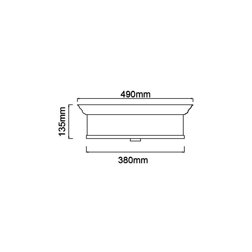 Open Design OR84917 - Lampa sufitowa FAMBURO 4xE14/12W/230V Ø 38 cm mosiądz